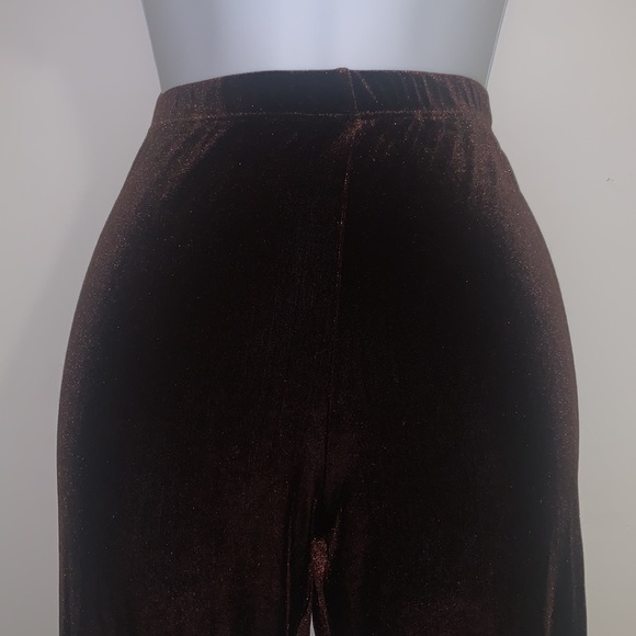 Brown Velvet Leggings - Picture 2 of 3